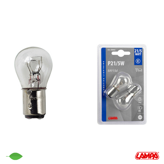 12V LAMPADA 2 FILAMENTI P21/5W 21/5W 2PZ