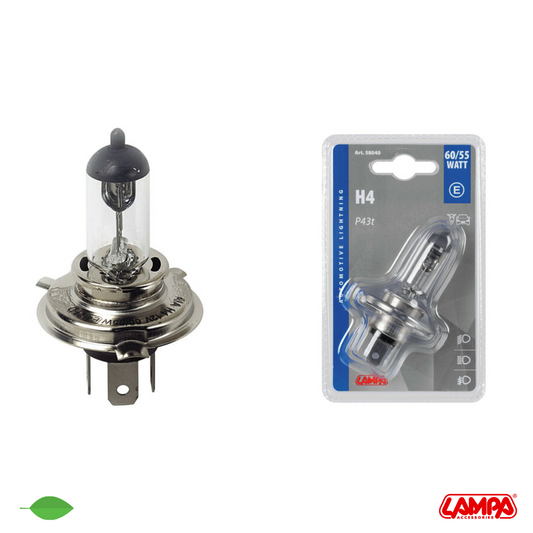 12V LAMPADINA ALOGENA H4 60/55W 1PZ 58040