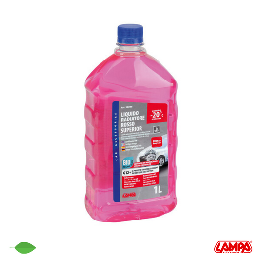 SUPERIOR- ROSSO G12 LIQUIDO ANTIGELO RADIATORE -20° 1L